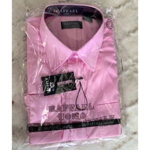 Men’s pink long sleeve dress shirt